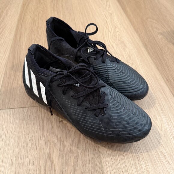 Adidas Soccer Cleats • size 4.5 • black and white - Picture 1 of 5